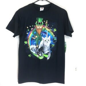 St Patrick’s Day Lucky Caticorn and Rainbow